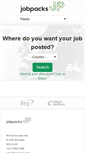 Mobile Screenshot of jobpacks.com